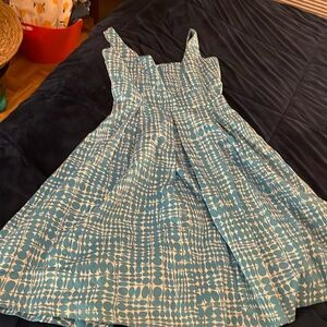 Size 2 Calvin Klein blue midi dress great